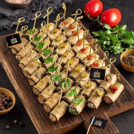 Рулетики из баклажанов по-грузински