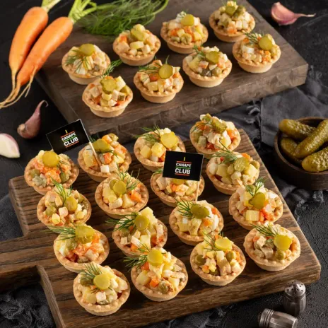 Тарталетки Оливье